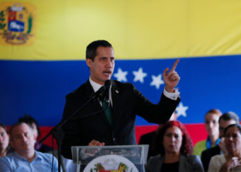 Venezuelan opposition leader Juan Guaido, who many nations have recognised as the country's rightful interim ruler, speaks during conference in Caracas, Venezuela March 9, 2020. REUTERS/Manaure Quintero