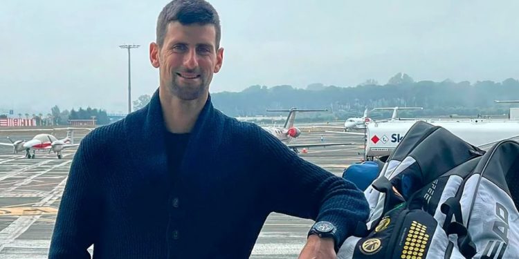 Foto Novak Djokovic vía Instagram