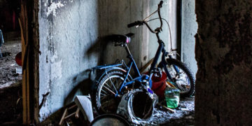 KHARKIV, UKRAINE - MARCH 12: Buildings affected and houses damaged in the districts of the city that were the subject of the bombings and which are located near the front in Kharkiv, Ukraine on March 12, 2022 as Russian attacks continue. ( Andrea Carrubba - Anadolu Agency )